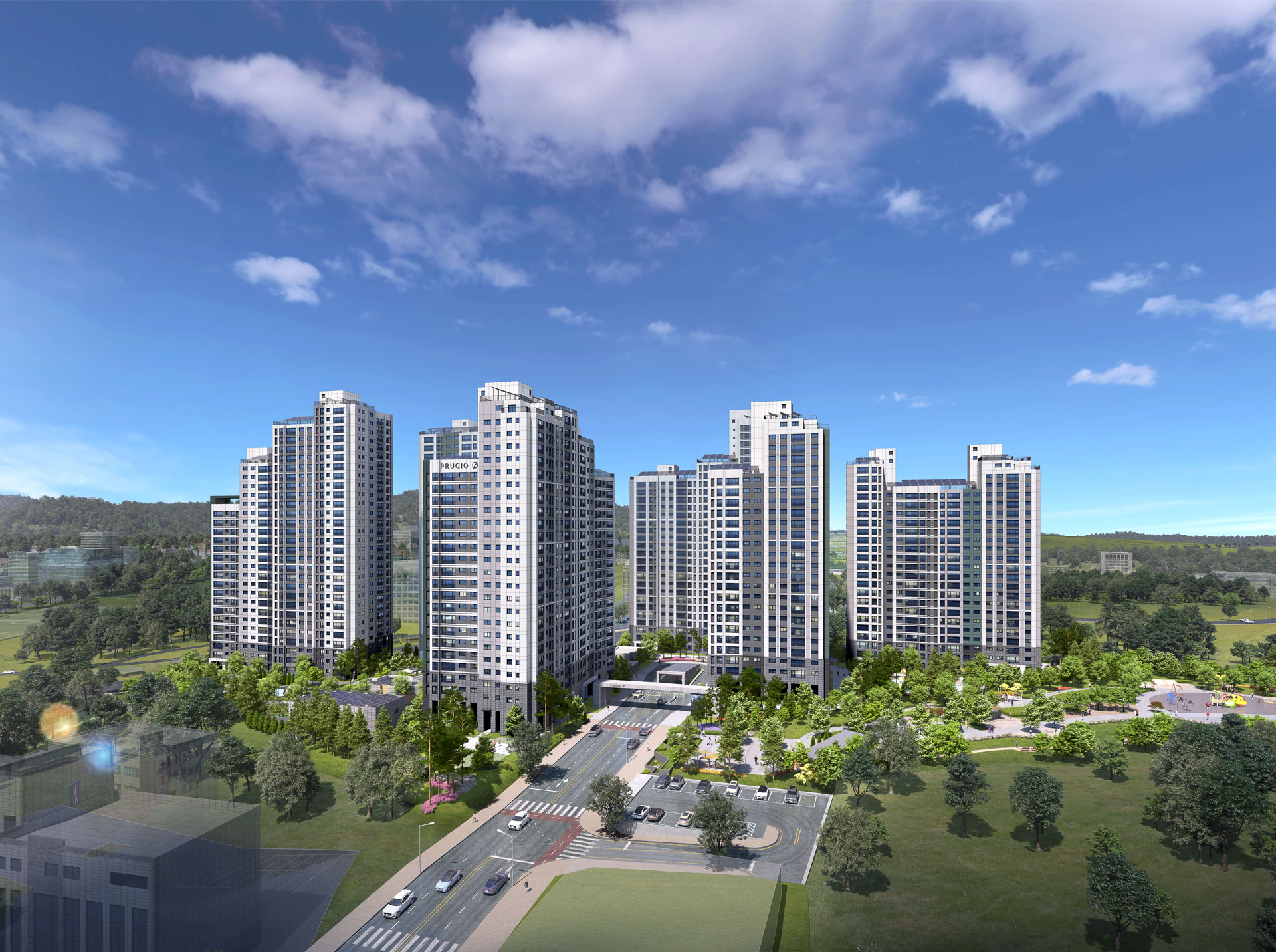 용인 푸르지오 원클러스터파크 조감도1