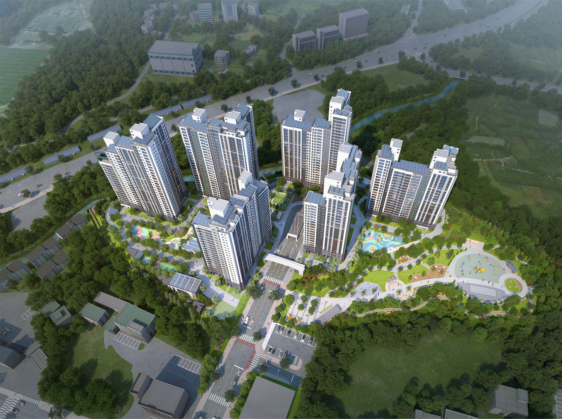 용인 푸르지오 원클러스터파크 조감도3